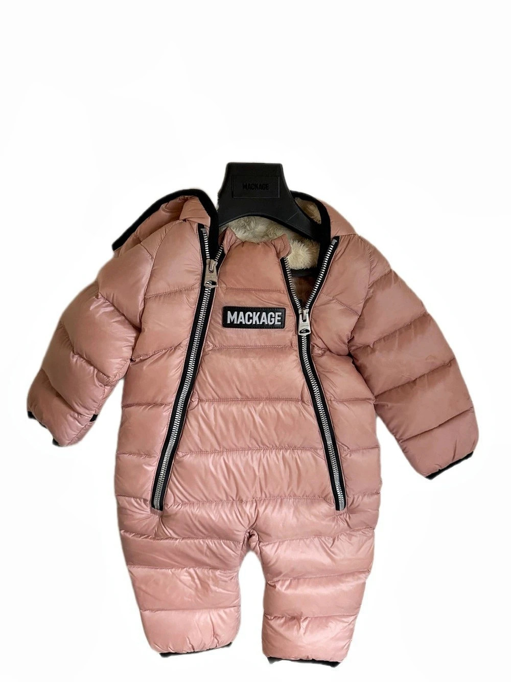 Mackage Pink Hooded Puffer One-Piece